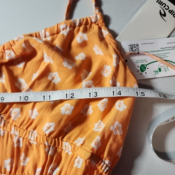 RIP Curl NWT Maxi Orange Floral Dress - Picture 6 of 11
